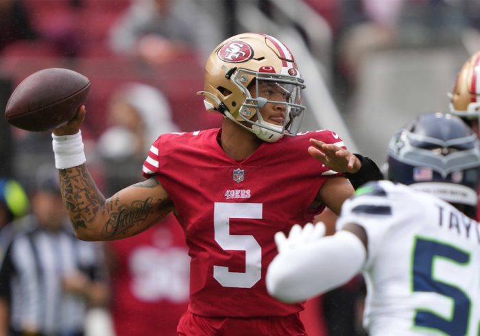 49ers’ Trey Lance Carted Off After Injury vs. Seahawks