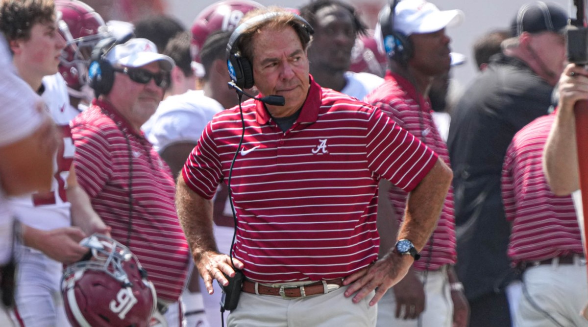 Alabama’s Nick Saban Gets Locked Out of Own Press Conference