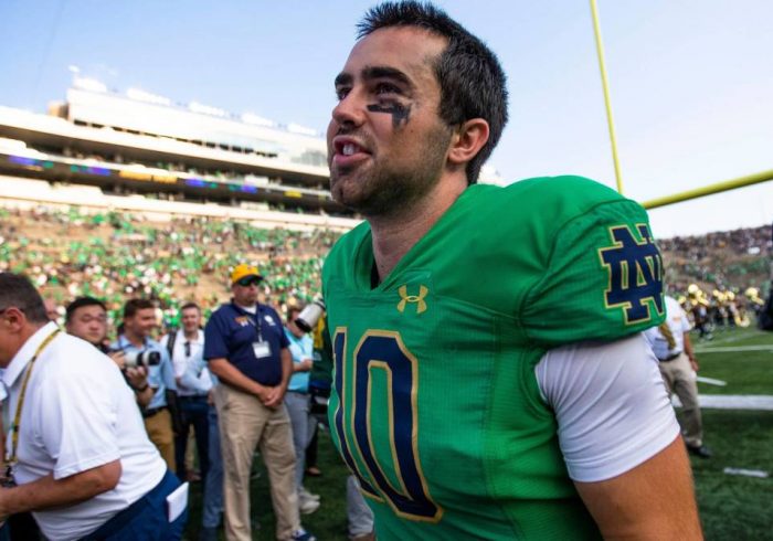 Notre Dame QB Comments on Video of Himself Getting Chewed Out by Tommy Rees