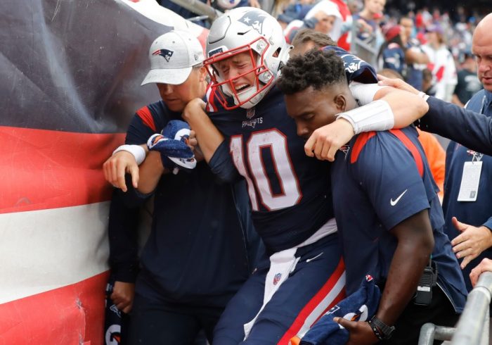 Report: Patriots’ Mac Jones Has Severe High-Ankle Sprain