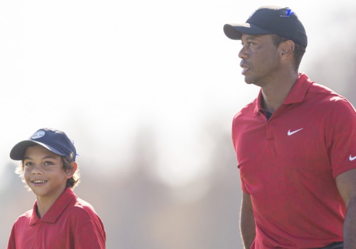 Tiger Woods’s Son, Charlie, Shot His Best Round Ever, With Father As Caddie