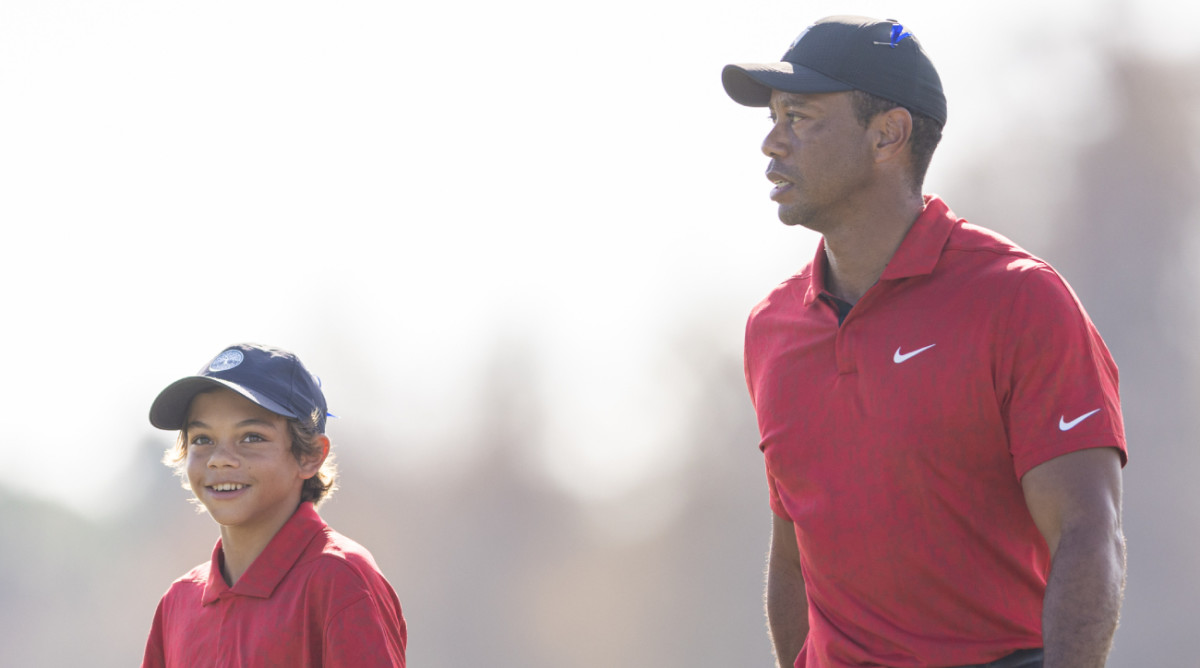 Tiger Woods’s Son, Charlie, Shot His Best Round Ever, With Father As Caddie