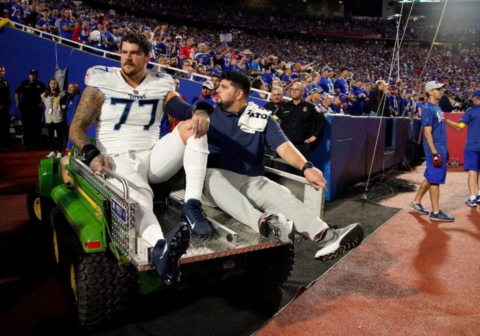 Titans OT Taylor Lewan Out For Season With Knee Injury