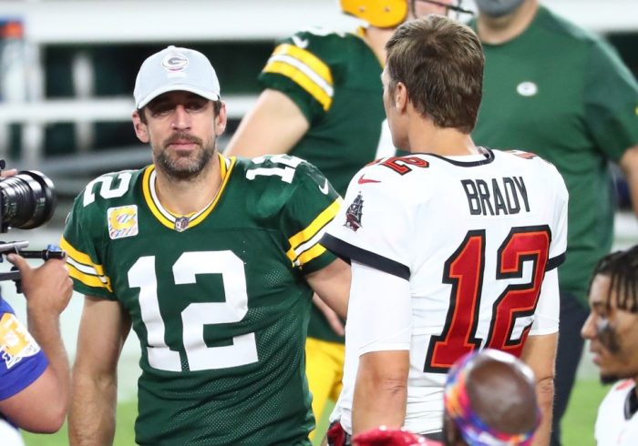 Tom Brady Lauds Aaron Rodgers Ahead of Bucs-Packers Game