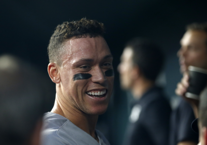 Aaron Judge Reacts to Fan Who Caught Home Run Ball No. 62