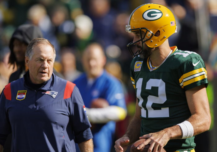 Aaron Rodgers ‘Touched’ by Pregame Conversation With Bill Belichick