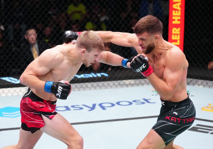 Arnold Allen Takes TKO Win as Knee Injury Cuts Calvin Kattar's Night Short