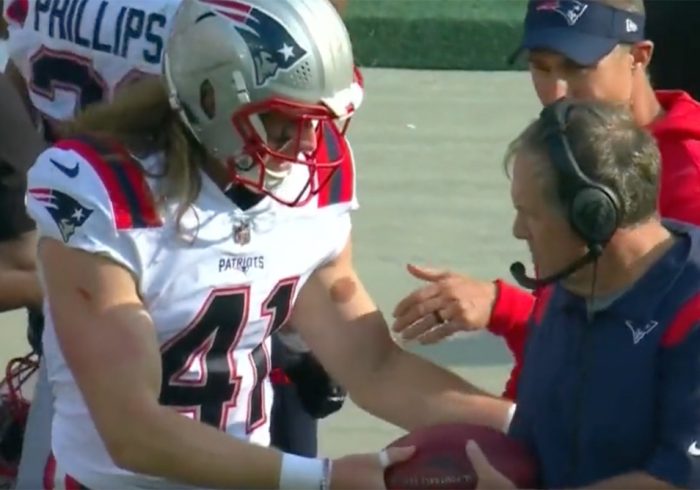 Bill Belichick Addresses Viral Sideline Moment With Patriots Rookie