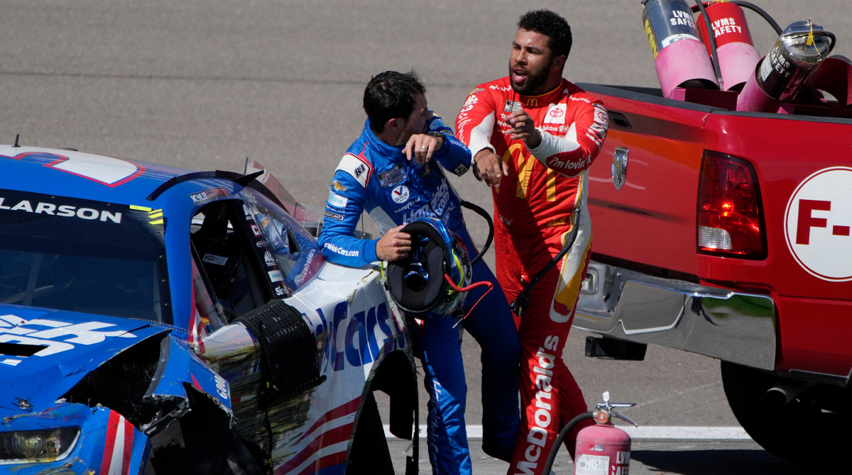 Bubba Wallace Dealt One-Race Suspension After Crashing Larson