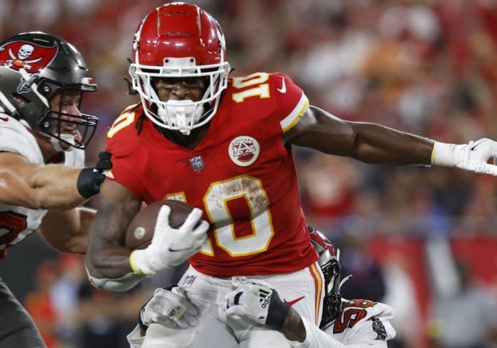 Chiefs RB Isiah Pacheco to Get First Career Start vs. 49ers, per Report