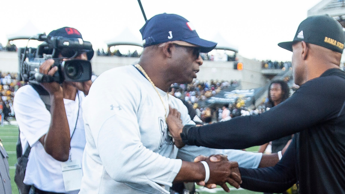 Deion Sanders Pushed Away By Opposing Coach During Handshake
