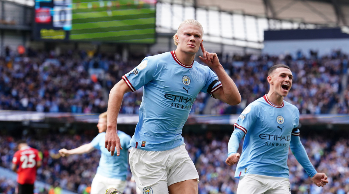 Erling Haaland Nets Hat Trick in First Manchester Derby