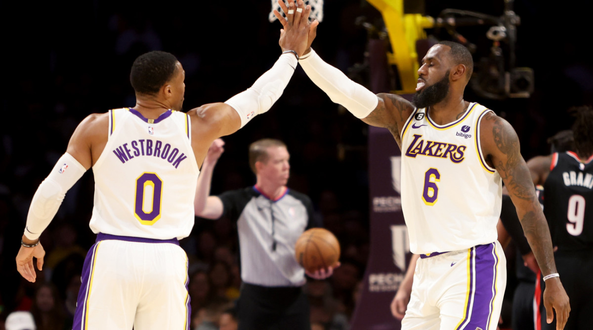 LeBron James Applauds Russell Westbrook After Lakers Beat Nuggets