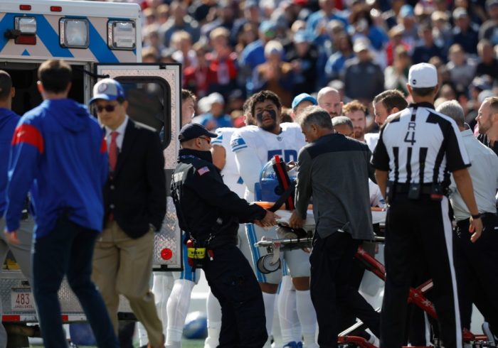 Lions’ Saivion Smith Leaves Game vs. Patriots in Ambulance