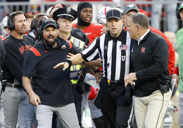Ohio State, Rutgers’ Coaches Get Into Verbal Exchange After 4Q Scrum