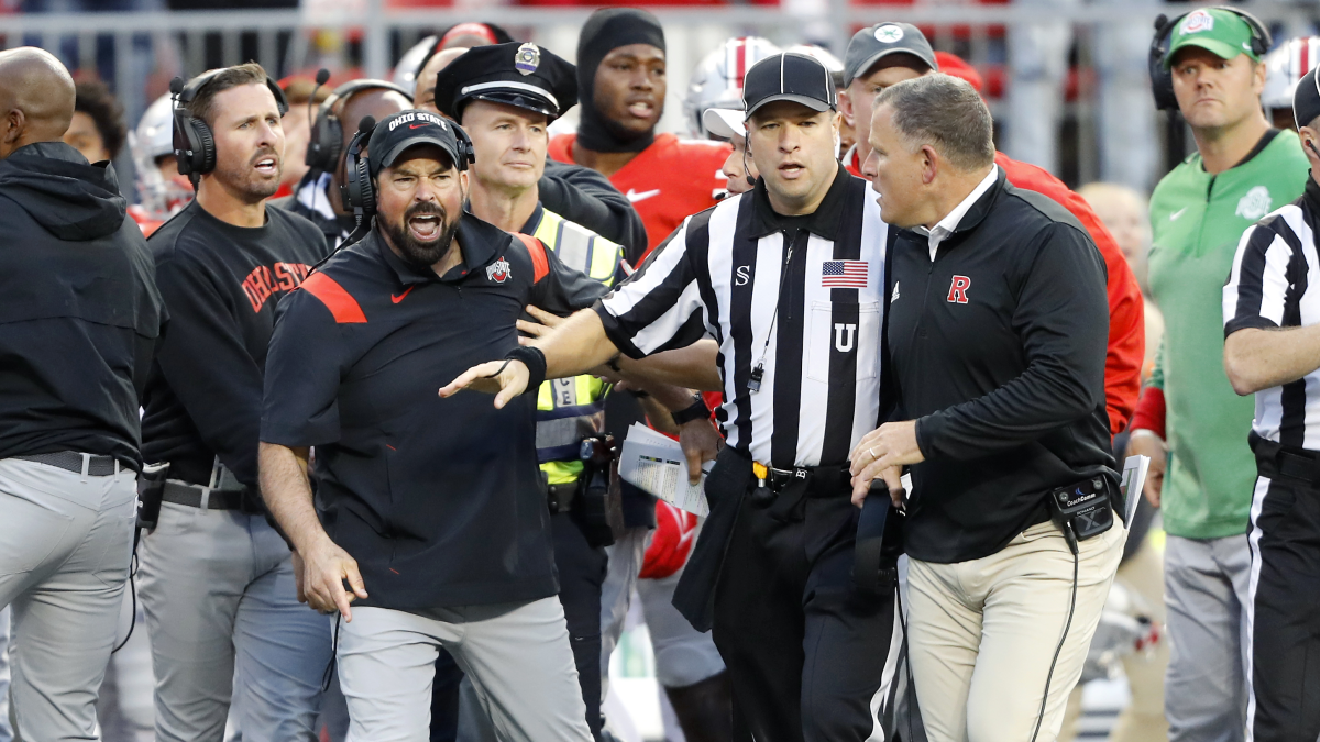 Ohio State, Rutgers’ Coaches Get Into Verbal Exchange After 4Q Scrum