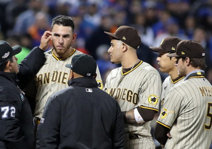 Sports World Reacts to Umpire’s Bizarre Ear Check of Padres Pitcher