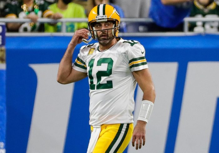 Aaron Rodgers Throws Three Interceptions for First Time Since ’17