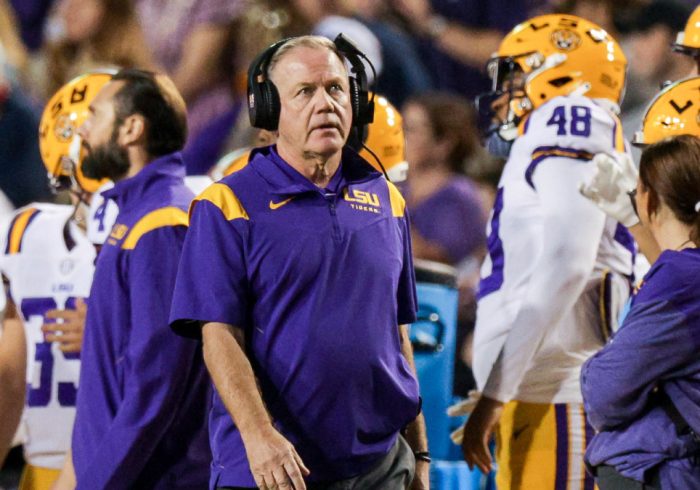 LSU Coach Brian Kelly Discusses Decision to Go for Two to Beat Alabama