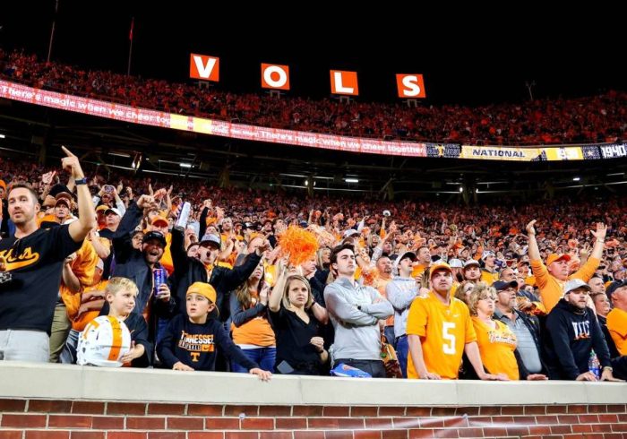 Tennessee Fan Goes Viral for ‘GameDay’ Mustard Chug (Video)
