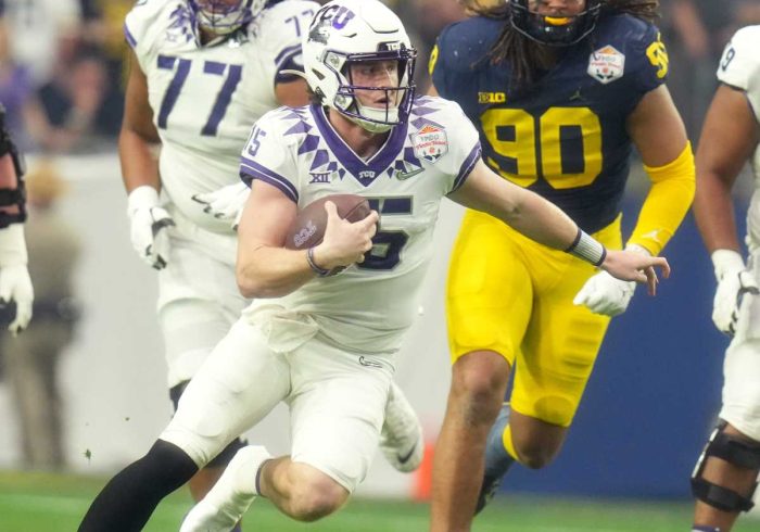 TCU, Michigan Players Slipping And Sliding Trigger Criticism Over Fiesta Bowl Field Quality