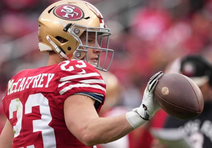 49ers’ McCaffrey Active for NFC Championship Game