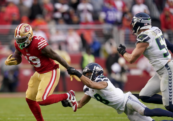 49ers’ Samuel Discusses Play Where Abram Twists His Leg