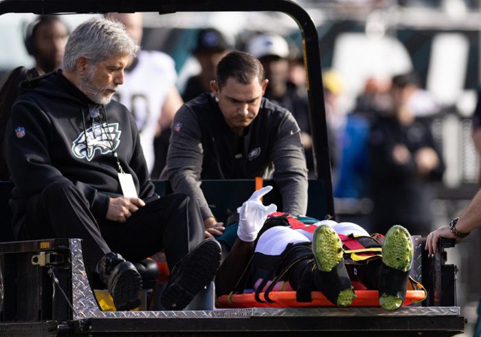 Eagles DE Josh Sweat Taken to Hospital With Neck Injury