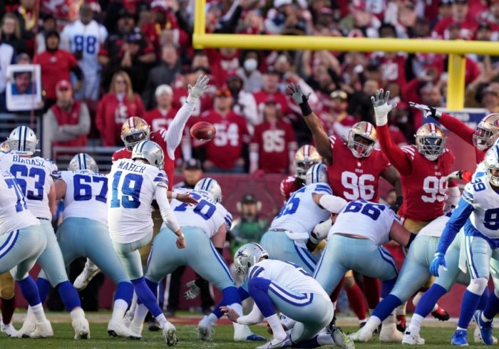 Football World Reacts to Brett Maher’s Missed PAT vs. 49ers
