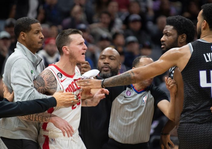 Four Players Ejected After Rockets, Kings Scuffle (Video)