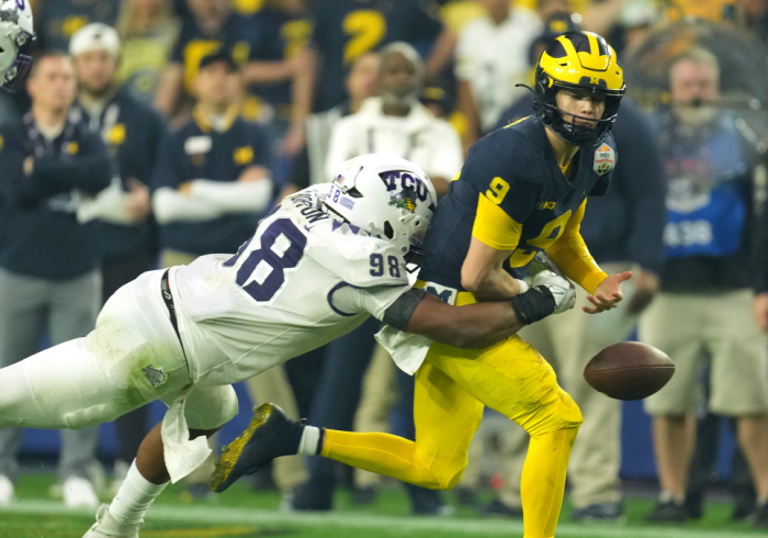 Michigan's Final Offensive Play vs. TCU Was Both Disastrous and Controversial