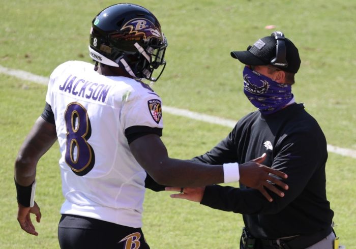 Ravens’ Harbaugh Explains Why Lamar Jackson Is 'Our Quarterback’