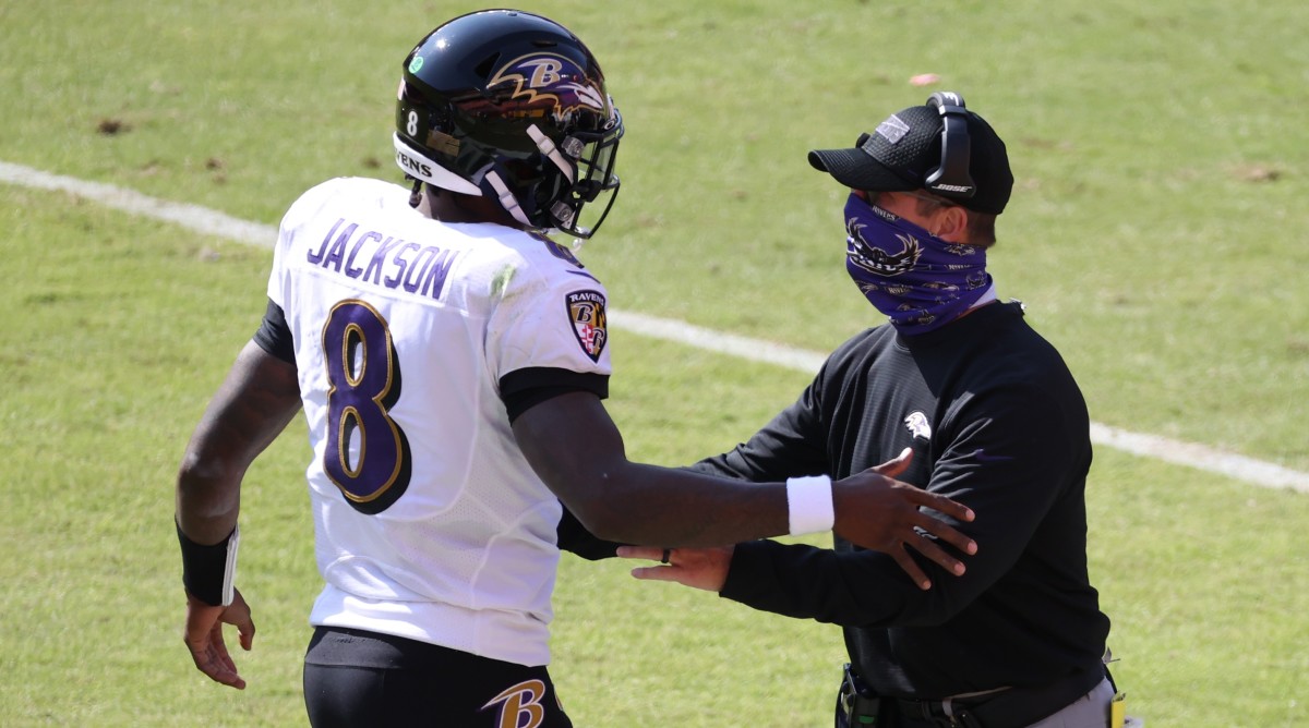 Ravens’ Harbaugh Explains Why Lamar Jackson Is 'Our Quarterback’