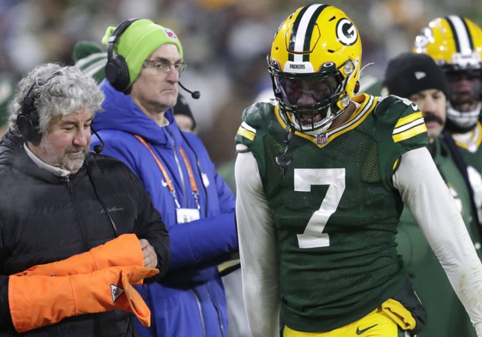 Report: Packers’ Quay Walker Fined for Shoving Lions’ Trainer on Field