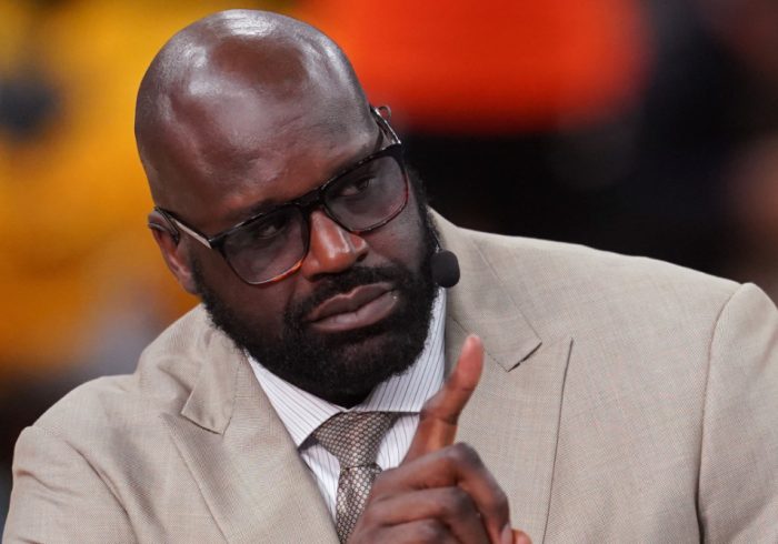 Shaq Fulfills CFP Title Game Bet on Live TV (Video)