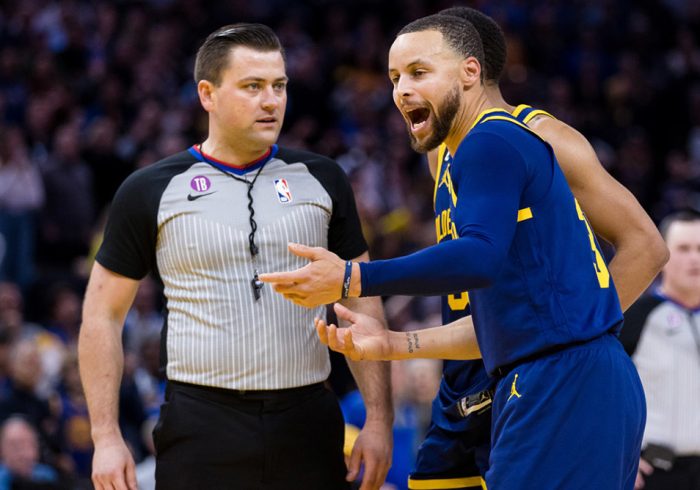 Watch: Steph Curry Gets Ejected After Poole Misses Shot