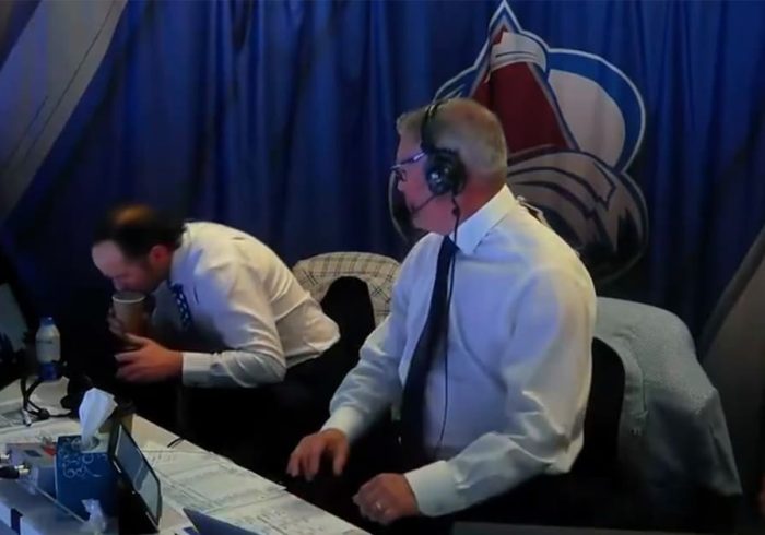 Avalanche Broadcaster Accidentally Took Swig of Partnerâs Tobacco Spit Cup Live on Air