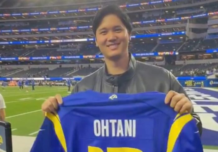 Shohei Ohtani Was Gifted a Personalized Rams Jersey, and NFL Fans Had Jokes
