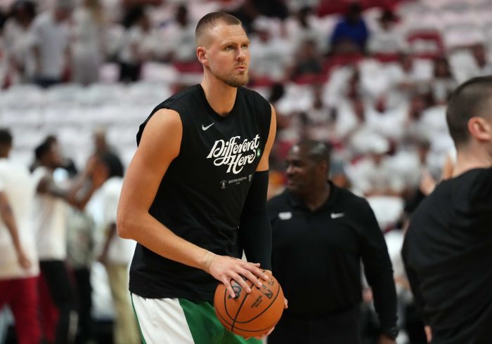 Celtics' Kristaps Porzingis Expected to Miss Several Games With Soleus Injury