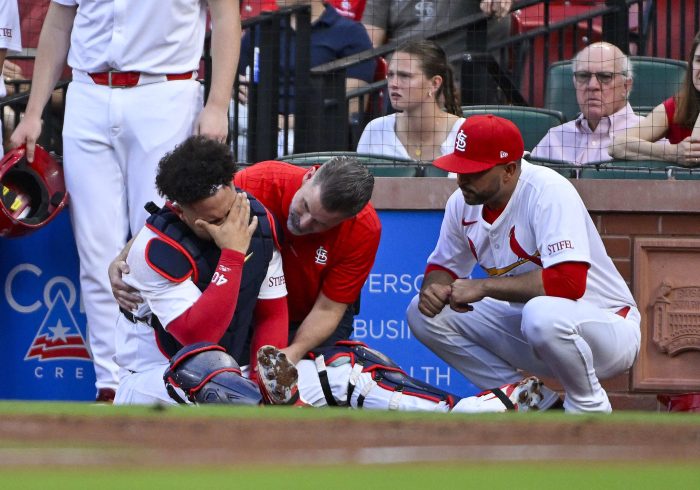 Cardinals' Willson Contreras Injures Arm in Catcher's Interference Incident