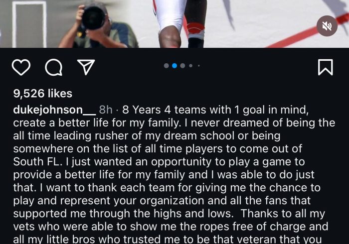 Duke Johnson Announces Retirement After Eight NFL Seasons