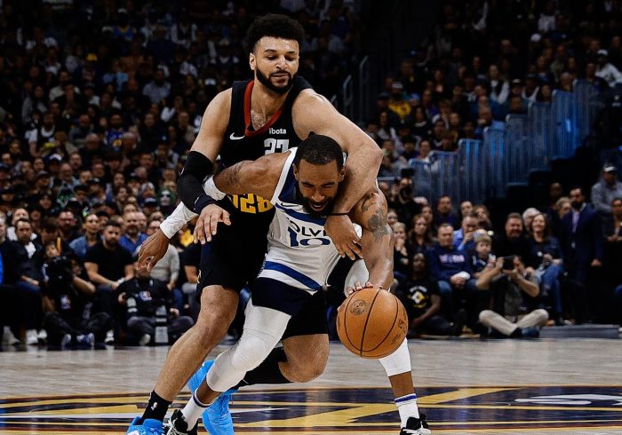 Jamal Murray Throws Heat Pack on Court From Bench During Game 2 vs. T-Wolves