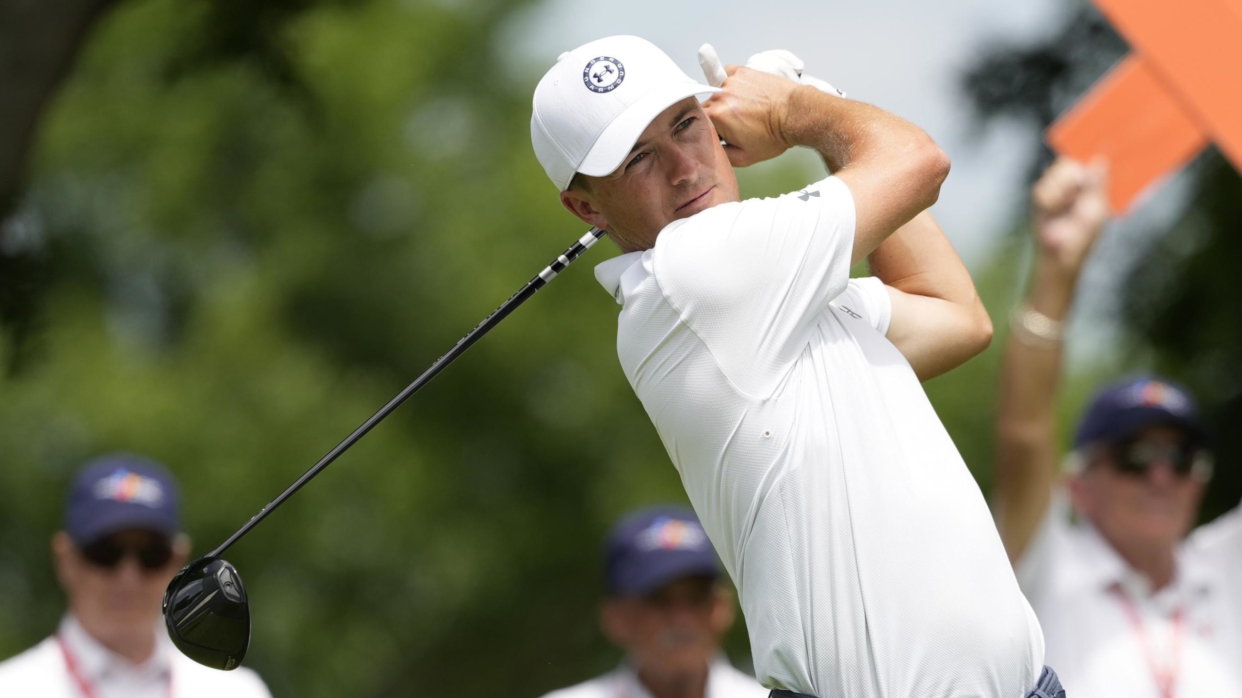 Jordan Spieth Landed the Luckiest Bounce Off a Fan's Elbow Into Fairway