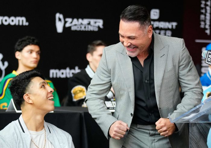 Long-Simmering Feud Between Canelo Alvarez and Oscar De La Hoya Finally Boils Over