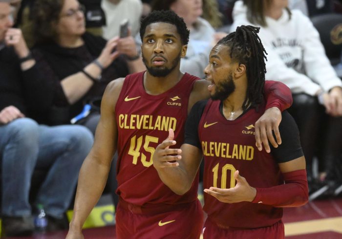 Mics Captured Donovan Mitchell's Inspirational Message to Struggling Teammate During Cavaliers' Game 7 Win