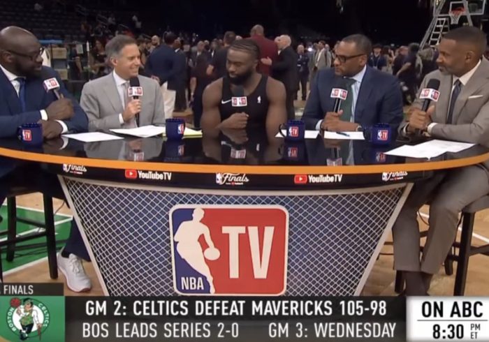 Jaylen Brown Politely Accepted Shaq's Confusing Advice During Postgame Interview