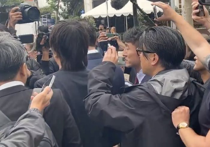 Media Mob Surrounds Ippei Mizuhara at Courthouse in Unreal Scene