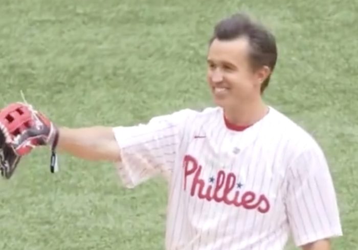 Rob McElhenney Used Bryce Harper, Chase Utley to Throw Out Perfect ‘First Pitch’
